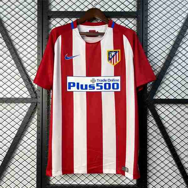Camiseta Atletico Madrid 1ª Retro 2016-2017 Thailandia Maglia Calcio Prima Atletico Madrid Retro 2016 2017