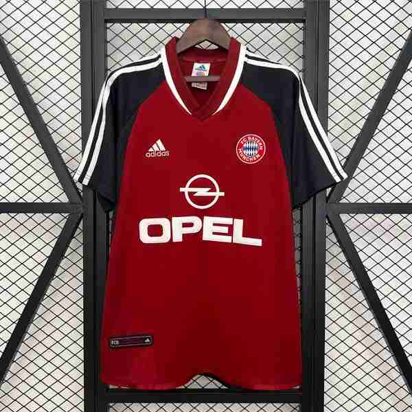 Tailandia Camiseta Bayern Munich 1ª Retro 2001-2002 Thailandia Maglia Calcio Prima Bayern Monaco Retro 2001 2002