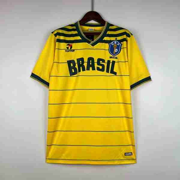Tailandia Camiseta Brasil 1ª Retro 1984 Thailandia Maglia Calcio Prima Brasile Retro 1984