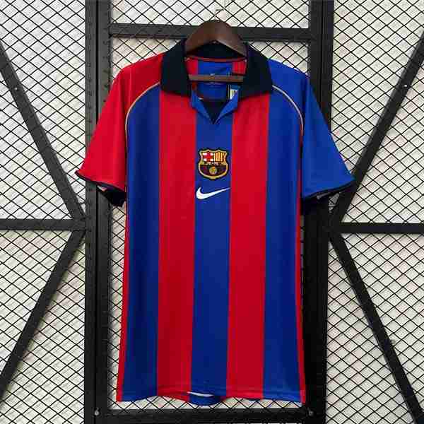 Tailandia Camiseta Barcelona 1ª Retro 2001-2002 Thailandia Maglia Calcio Prima FC Barcellona Retro 2001 2002