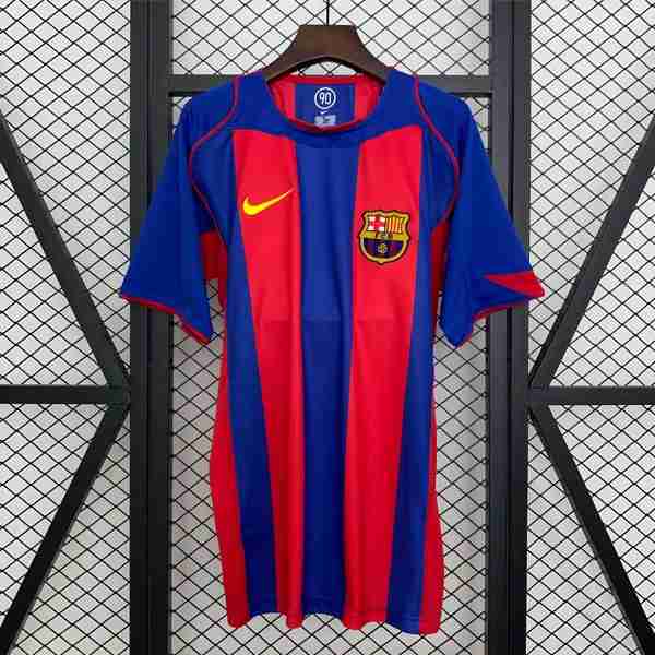 Tailandia Camiseta Barcelona 1ª Retro 2004-2005 Thailandia Maglia Calcio Prima FC Barcellona Retro 2004 2005