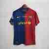 Thailandia Maglia Calcio Prima FC Barcellona Retro 2008 2009 Blu Rosso