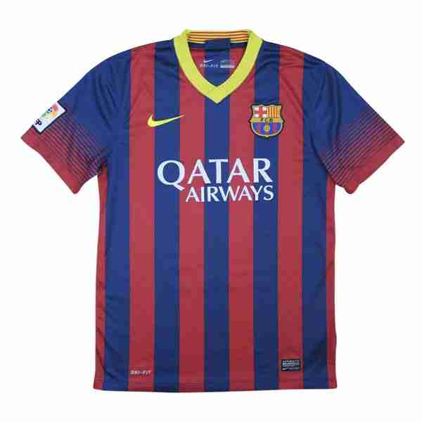 Tailandia Camiseta Barcelona 1ª Retro 2013-2014 Thailandia Maglia Calcio Prima FC Barcellona Retro 2013 2014