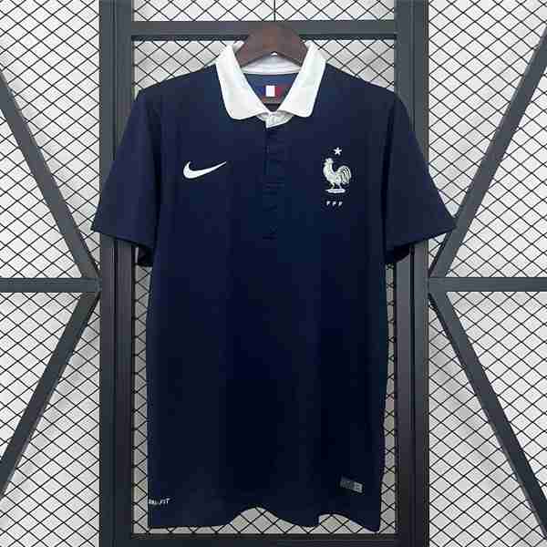 Tailandia Camiseta France 1ª Retro 2014 Thailandia Maglia Calcio Prima Francia Retro 2014