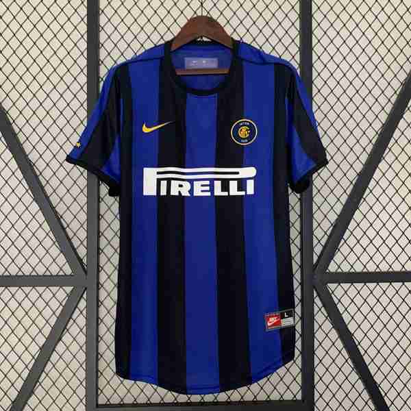 Tailandia Camiseta Inter Milan 1ª Retro 1999 2000 Thailandia Maglia Calcio Prima Inter Milan Retro 1999 2000