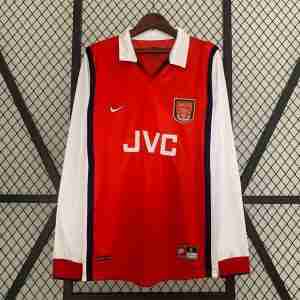 Thailandia Maglia Calcio Prima Manica Lunga Arsenal Retro 1998 1999