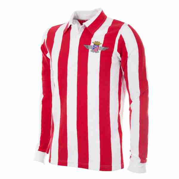 Thailandia Maglia Calcio Prima Manica Lunga Atletico Madrid Retro 1939 1940 Thailandia Maglia Calcio Prima Manica Lunga Atletico Madrid Retro 1939 1940