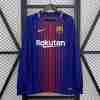 Thailandia Maglia Calcio Prima Manica Lunga FC Barcellona Retro 2017 2018