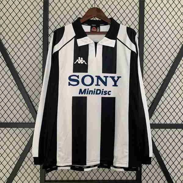 Tailandia Camiseta Juventus 1ª ML Retro 1997 1998 Thailandia Maglia Calcio Prima Manica Lunga Juventus Retro 1997 1998