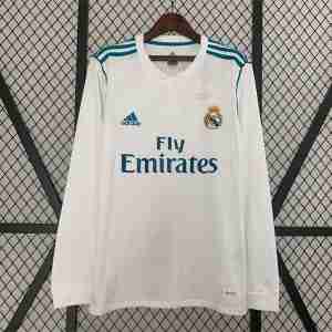 Thailandia Maglia Calcio Prima Manica Lunga Real Madrid Retro 2017 2018