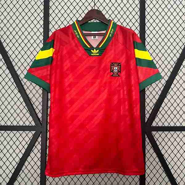 Tailandia Camiseta Portugal 1ª Retro 1992 1994 Thailandia Maglia Calcio Prima Portogallo Retro 1992 1994