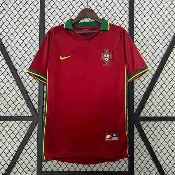Tailandia Camiseta Portugal 1ª Retro 1997 1998 Thailandia Maglia Calcio Prima Portogallo Retro 1997 1998