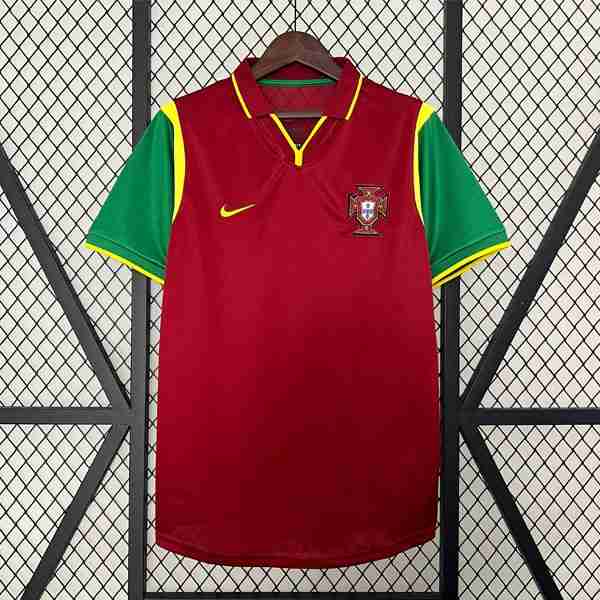 Tailandia Camiseta Portugal 1ª Retro 1999 Thailandia Maglia Calcio Prima Portogallo Retro 1999