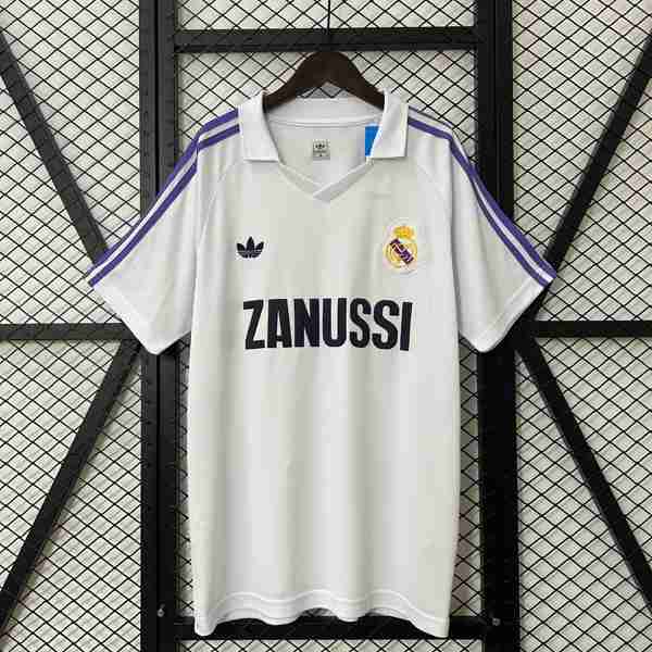 Tailandia Camiseta Real Madrid 1ª Retro 1984-1985 Thailandia Maglia Calcio Prima Real Madrid Retro 1984 1985