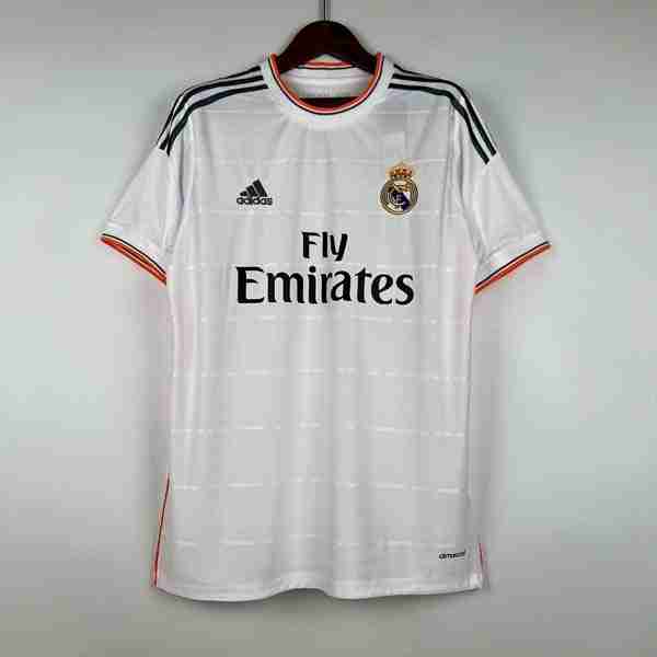 Tailandia Camiseta Real Madrid 1ª Retro 2013 2014 Thailandia Maglia Calcio Prima Real Madrid Retro 2013 2014