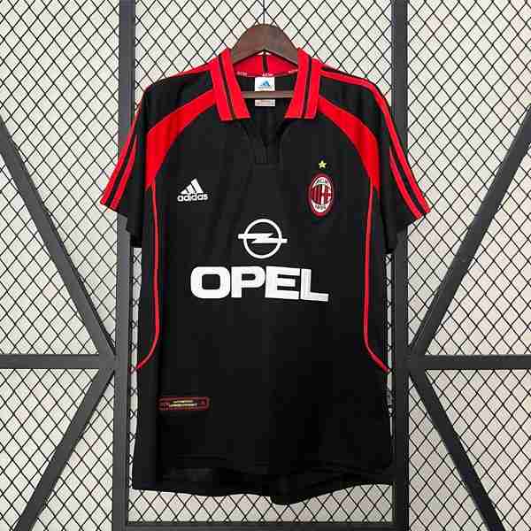 Tailandia Camiseta AC Milan 3ª Retro 2000 2001 Thailandia Maglia Calcio Terza AC Milan Retro 2000 2001