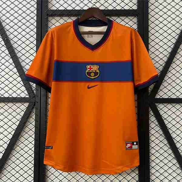 Tailandia Camiseta Barcelona 3ª Retro 1998-1999 Thailandia Maglia Calcio Terza FC Barcellona Retro 1998 1999