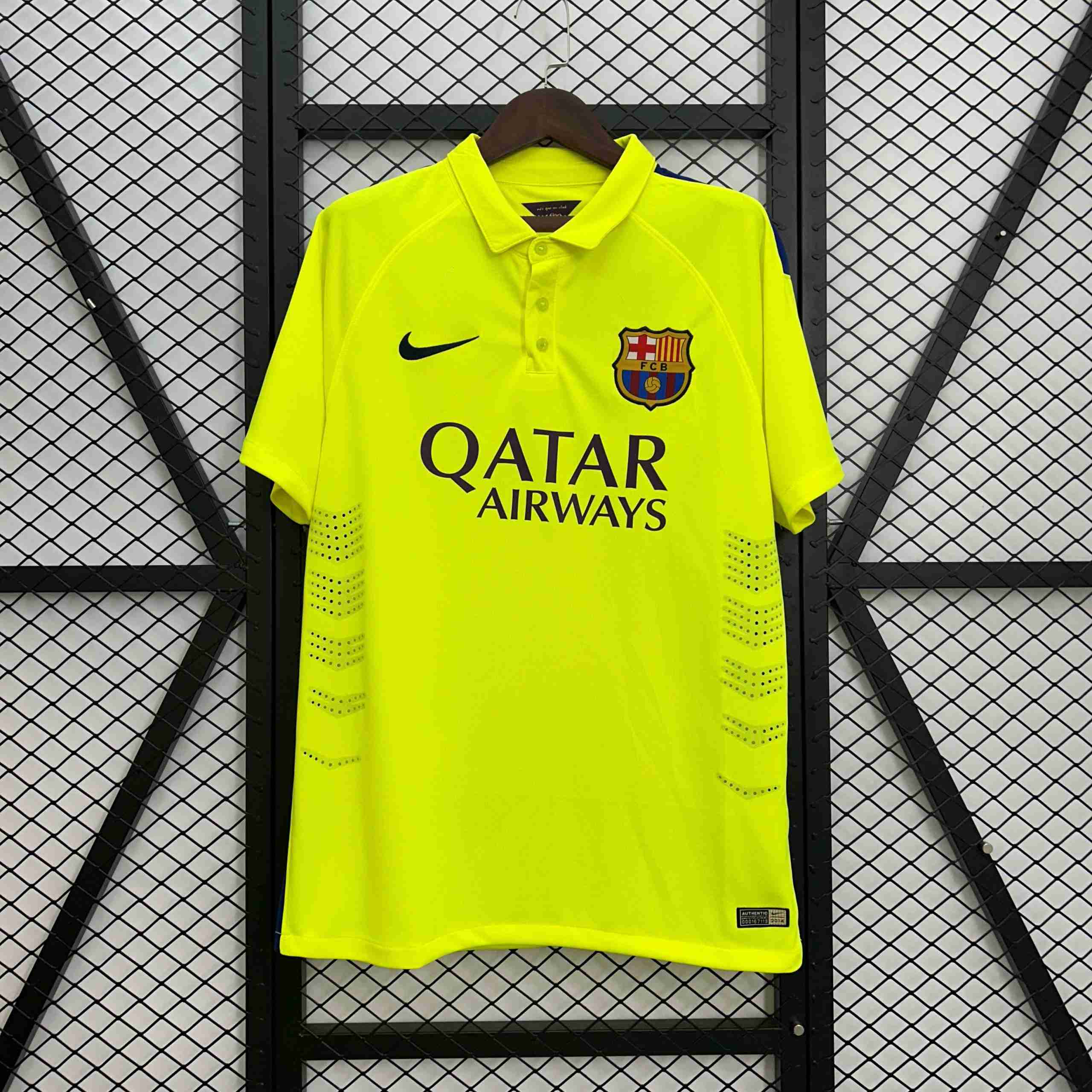Camiseta Barcelona 3ª Retro 2014-2015 Thailandia Maglia Calcio Terza FC Barcellona Retro 2014 2015