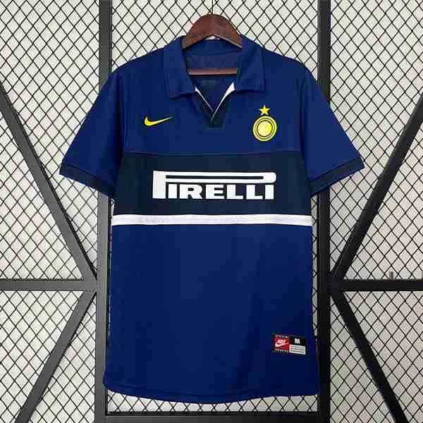Tailandia Camiseta Inter Milan 3ª Retro 1998 1999 Thailandia Maglia Calcio Terza Inter Milan Retro 1998 1999