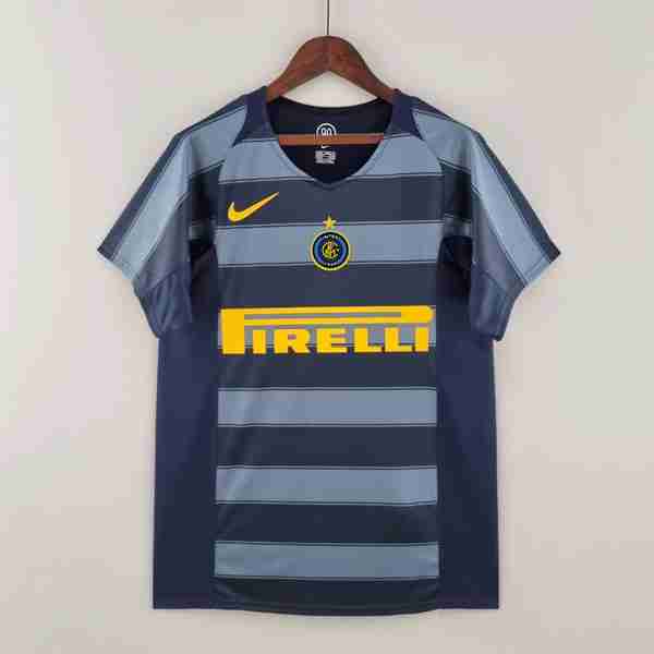Tailandia Camiseta Inter Milan 1ª Retro 2004-2005 Thailandia Maglia Calcio Terza Inter Milan Retro 2004 2005
