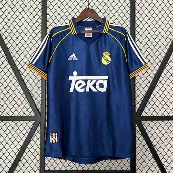 Tailandia Camiseta Real Madrid 3ª Retro 1998 2000 Thailandia Maglia Calcio Terza Real Madrid Retro 1998 2000