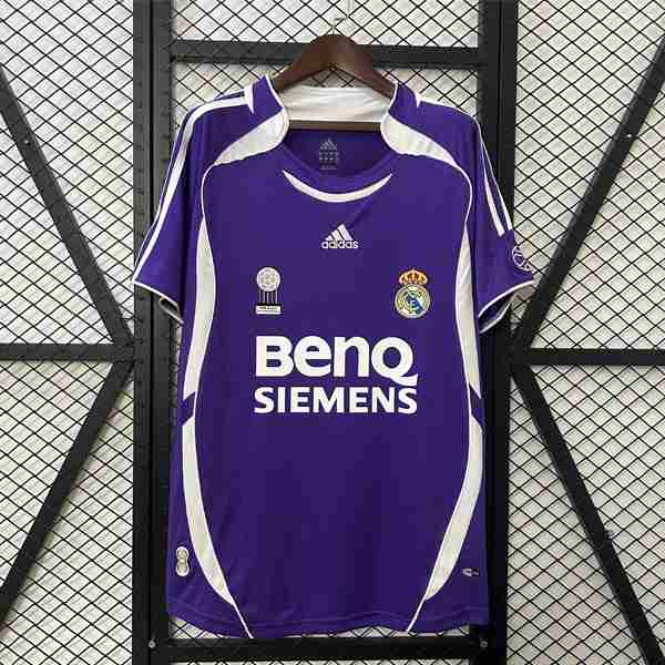 Tailandia Camiseta Real Madrid 3ª Retro 2006 2007 Thailandia Maglia Calcio Terza Real Madrid Retro 2006 2007