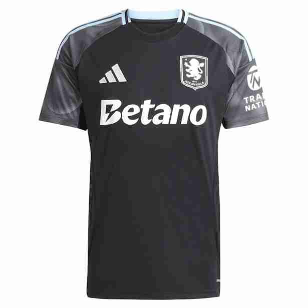 Tailandia Camiseta Aston Villa 2ª 2025-2026 Thailandia Maglietta Calcio Away Aston Villa 2025 2026