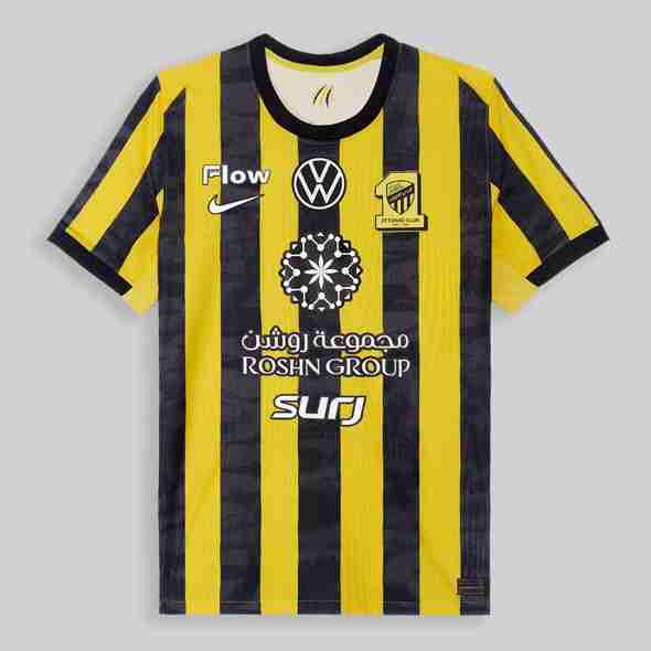 Tailandia Camiseta Al-Ittihad FC 1ª 2025-2026 Thailandia Maglietta Calcio Prima Al-Ittihad FC 2025 2026
