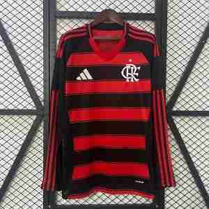Thailandia Maglietta Calcio Prima Manica Lunga Flamengo 2025 2026