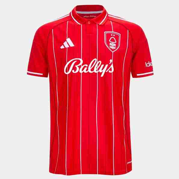 Tailandia Camiseta Nottingham Forest 1ª 2025-2026 Thailandia Maglietta Calcio Prima Nottingham Forest 2025 2026