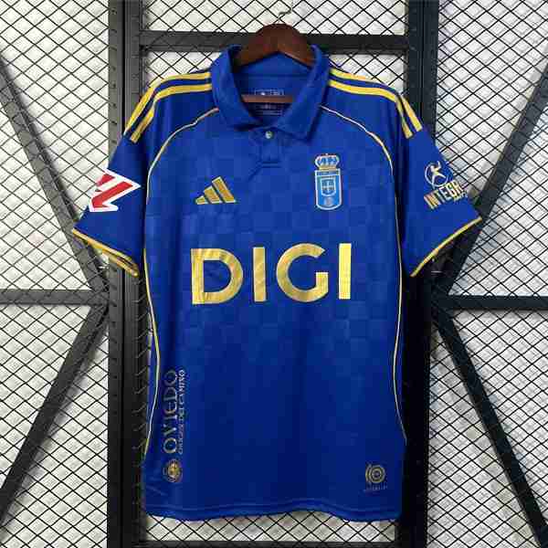 Tailandia Camiseta Real Oviedo 1ª 2025-2026 Thailandia Maglietta Calcio Real Oviedo Prima 2025 2026
