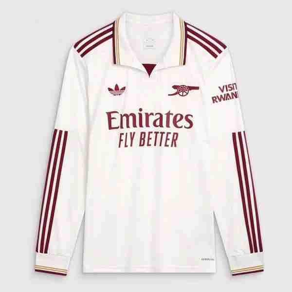 Tailandia Camiseta Arsenal 3ª ML 2025-2026 Thailandia Maglietta Calcio Terza Manica Lunga Arsenal 2025 2026