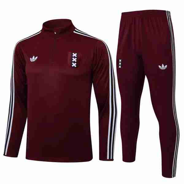 Sudadera De Training Ajax 2025-2026 Rojo 5 Felpa Allenamento Ajax 2025 2026 Rosso
