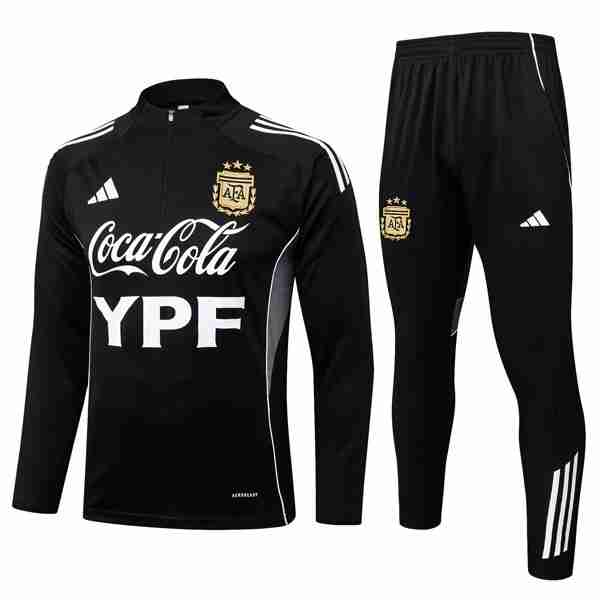 Sudadera De Training Argentina 2025-2026 Negro 5 Felpa Allenamento Argentina 2025 2026 Nero