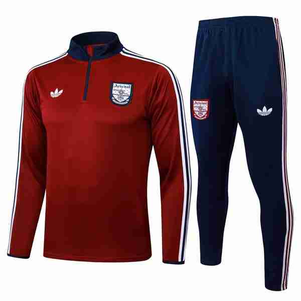 Sudadera De Training Arsenal 2025-2026 Rojo 6 Felpa Allenamento Arsenal 2025 2026 Rosso Blu