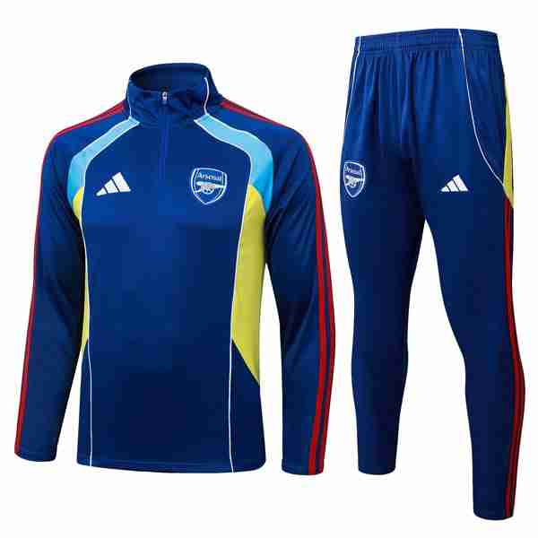 Sudadera De Training Arsenal 2025-2026 Azul 7 Felpa Allenamento Arsenal 25 26 Blu