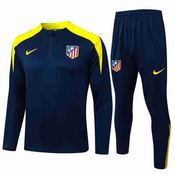 Sudadera De Training Atletico Madrid 2025-2026 Azul 5 Felpa Allenamento Atletico Madrid 2025 2026 Blu