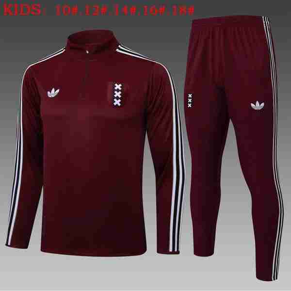 Ninos Sudadera De Training Ajax 2025-2026 Rojo 5 Felpa Allenamento Bambino Ajax 2025 2026 Rosso