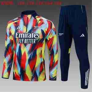 Felpa Allenamento Bambino Arsenal 2025 2026 Blu Rosso