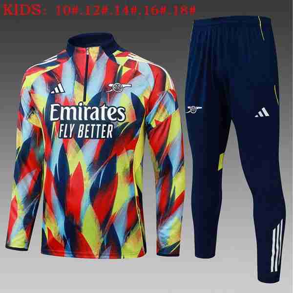 Ninos Sudadera De Training Arsenal 2025-2026 Azul Rojo 2 Felpa Allenamento Bambino Arsenal 2025 2026 Blu Rosso