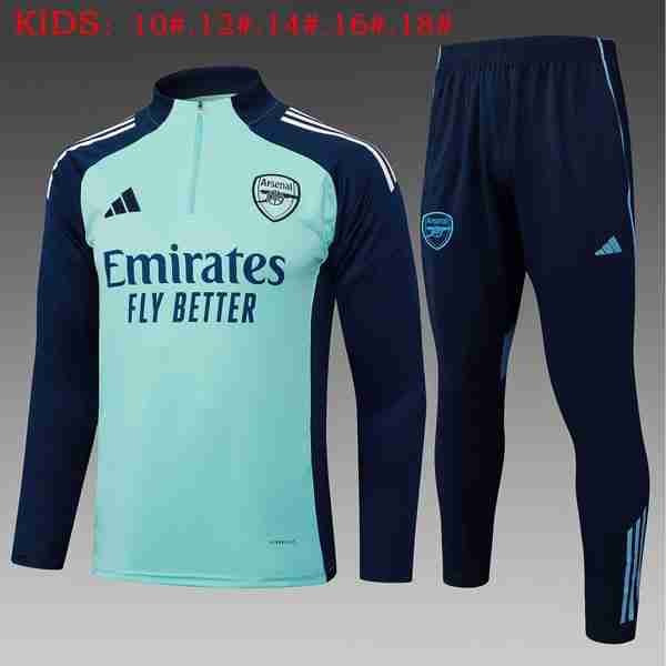 Ninos Sudadera De Training Arsenal 2025-2026 Verde 5 Felpa Allenamento Bambino Arsenal 2025 2026 Verde