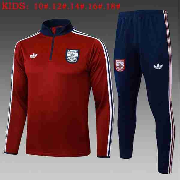 Ninos Sudadera De Training Arsenal 2025-2026 Rojo 6 Felpa Allenamento Bambino Arsenal 2025 26 Rosso