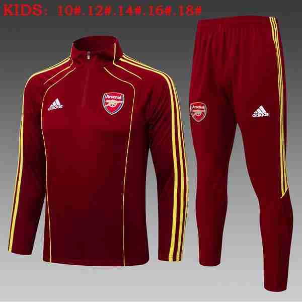 Ninos Sudadera De Training Arsenal 2025-2026 Rojo 7 Felpa Allenamento Bambino Arsenal 25 26 Rosso
