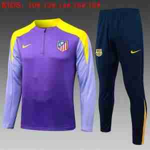 Felpa Allenamento Bambino Atletico Madrid 2025 2026 Porpora