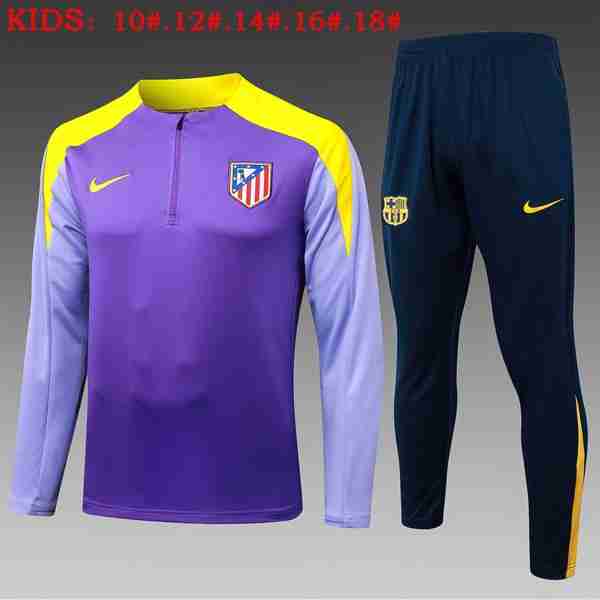 Ninos Sudadera De Training Atletico Madrid 2025-2026 Purpura 5 Felpa Allenamento Bambino Atletico Madrid 2025 2026 Porpora