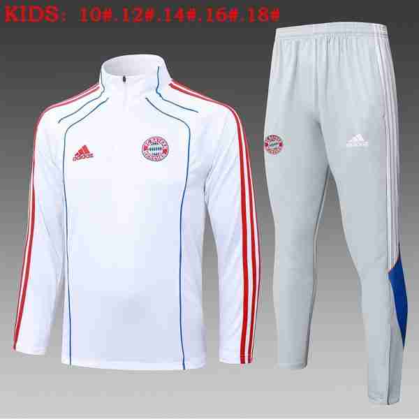 Ninos Sudadera De Training Bayern Munich 2025-2026 Blanco 5 Felpa Allenamento Bambino Bayern Monaco 2025 2026 Bianco