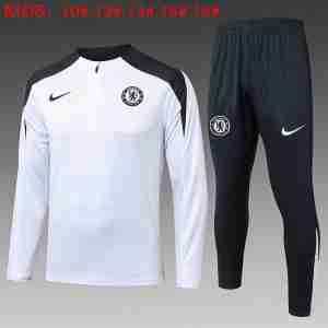 Felpa Allenamento Bambino Chelsea 2025 2026 Bianco