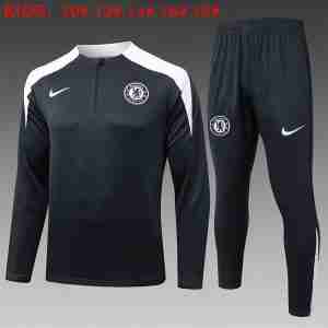 Felpa Allenamento Bambino Chelsea 2025 2026 Grigio