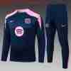 Felpa Allenamento Bambino FC Barcellona 2025 2026 Blu Rosa