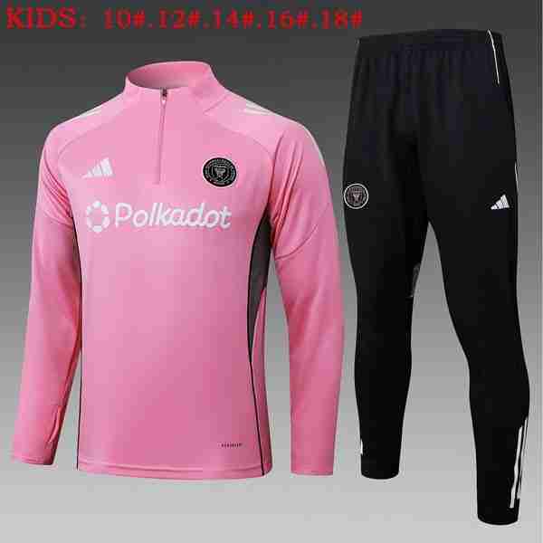 Ninos Sudadera De Training Inter Miami 2025-2026 Rosa 5 Felpa Allenamento Bambino Inter Miami 2025 2026 Rosa